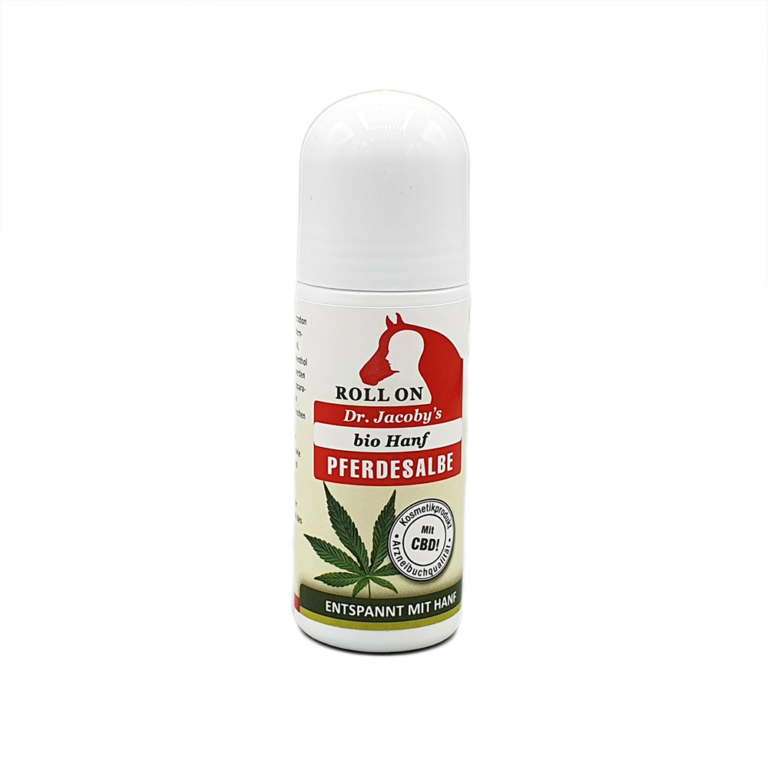 Dr Jacobys Original Pferdesalbe Mit Bio Hanf Roll On Herbnaturalia