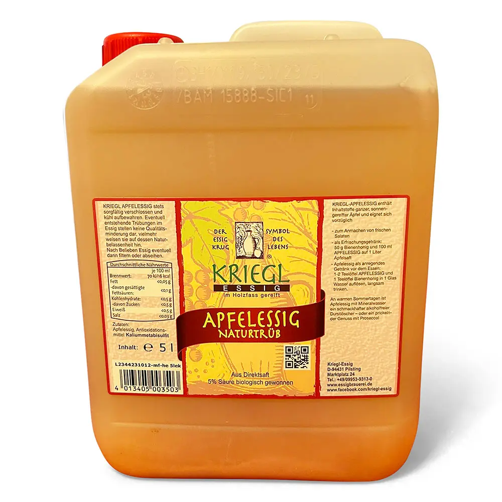 Apfelessig -naturtrüb- 5Liter